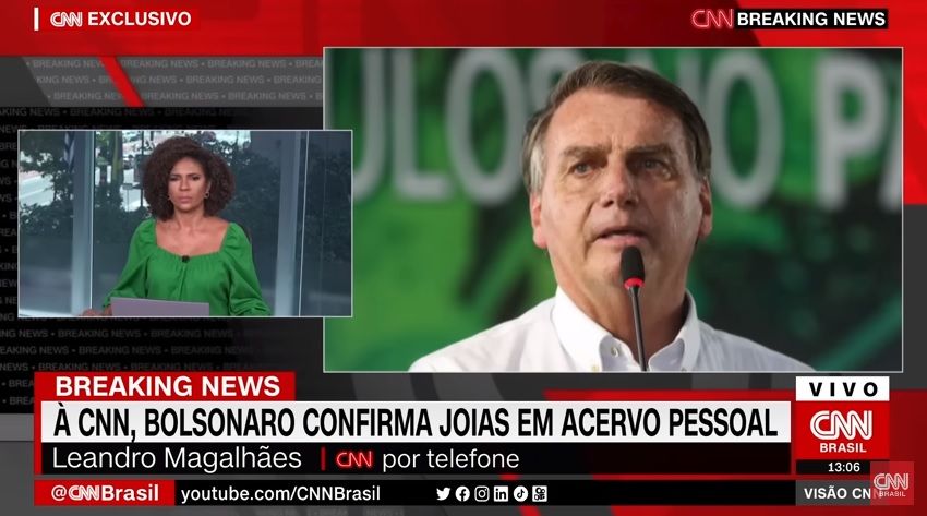 Jair Bolsonaro diz que ficou segundo pacote de joias da Arábia