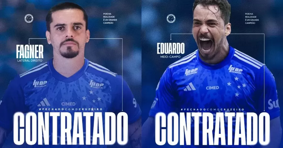 Cruzeiro Anuncia Fagner E Eduardo Para A Temporada 2025 Folha Do