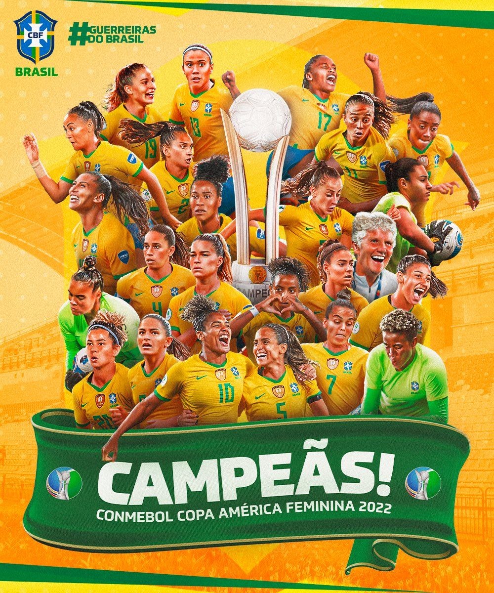 Brasil vence Colômbia e conquista octa da Copa América feminina