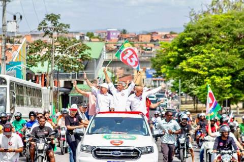 Governador Jerônimo e Zé Neto realizam grande Carreata da Vitória em Feira: 