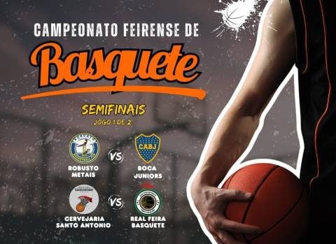 Semifinais do Campeonato Feirense de Basquete prometem emoção no Ginásio Joselito Amorim