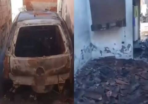 Com ciúmes, mulher incendeia carro e casa de ex-namorado no sudoeste da Bahia