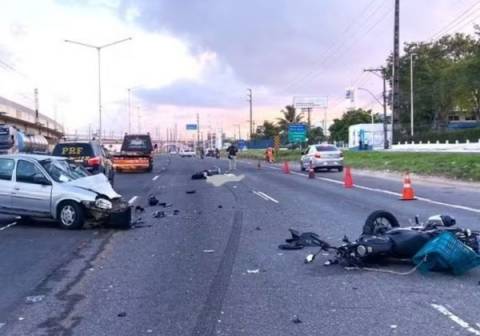 Motorista com sinais de embriaguez mata motociclista na BR-324